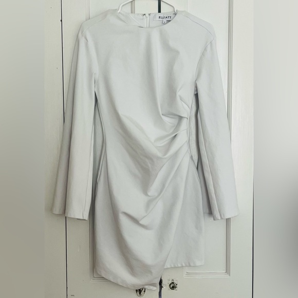 Elliatt La Fontelina Long Sleeve Stretch Cotton Cocktail Minidress - Picture 4 of 6
